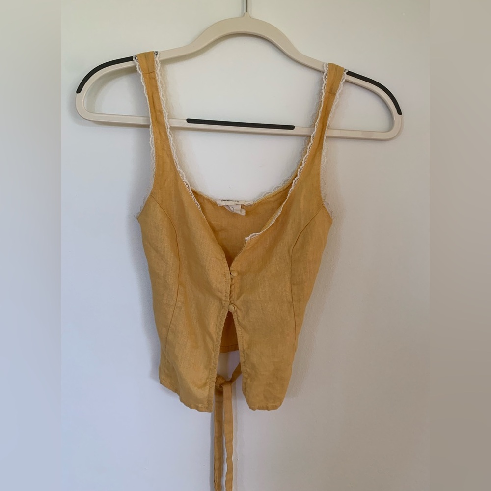 Yellow Sleeveless Top